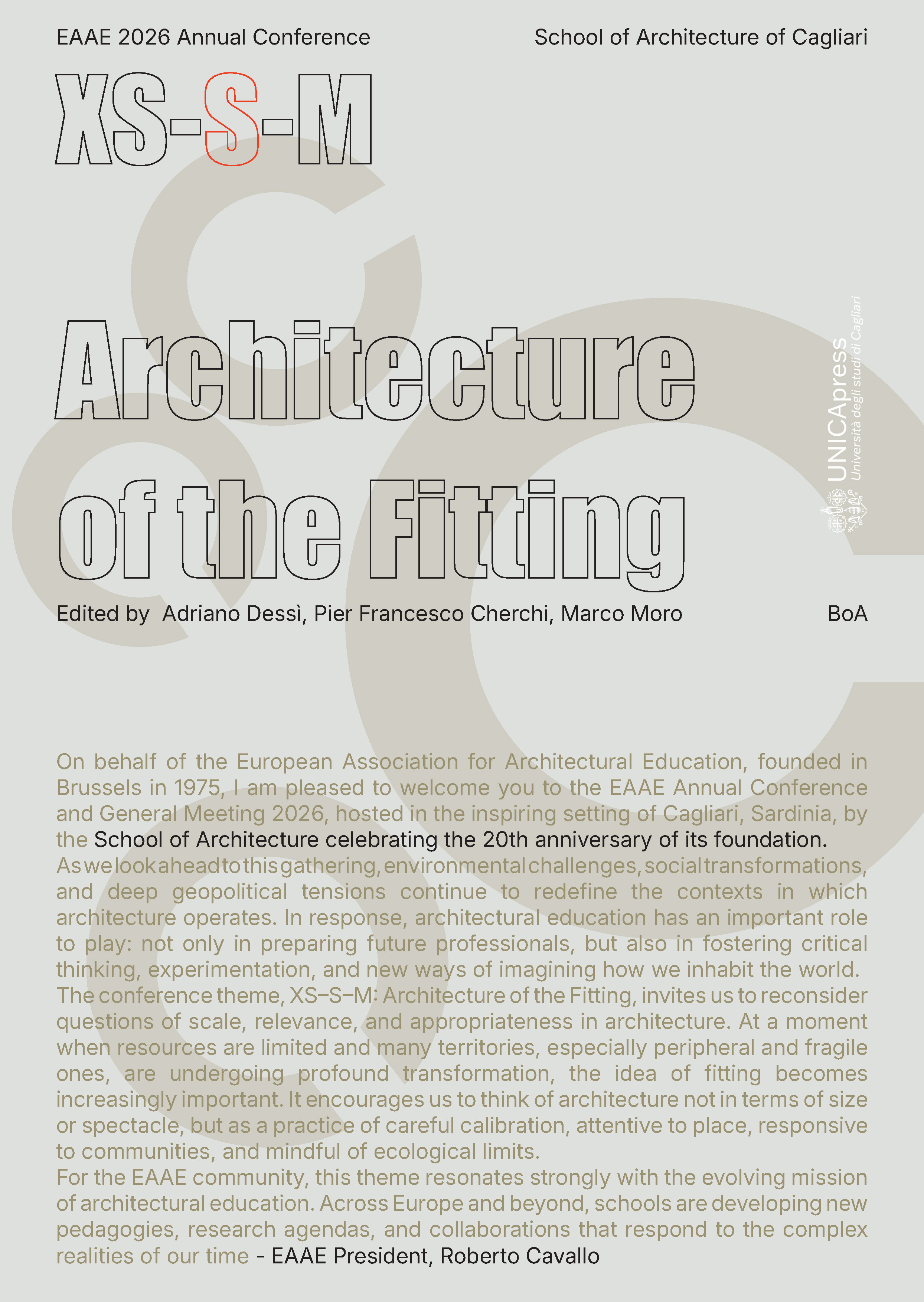						View 2026: XS-S-M Architecture of the Fitting - Book of Abstracts
					
